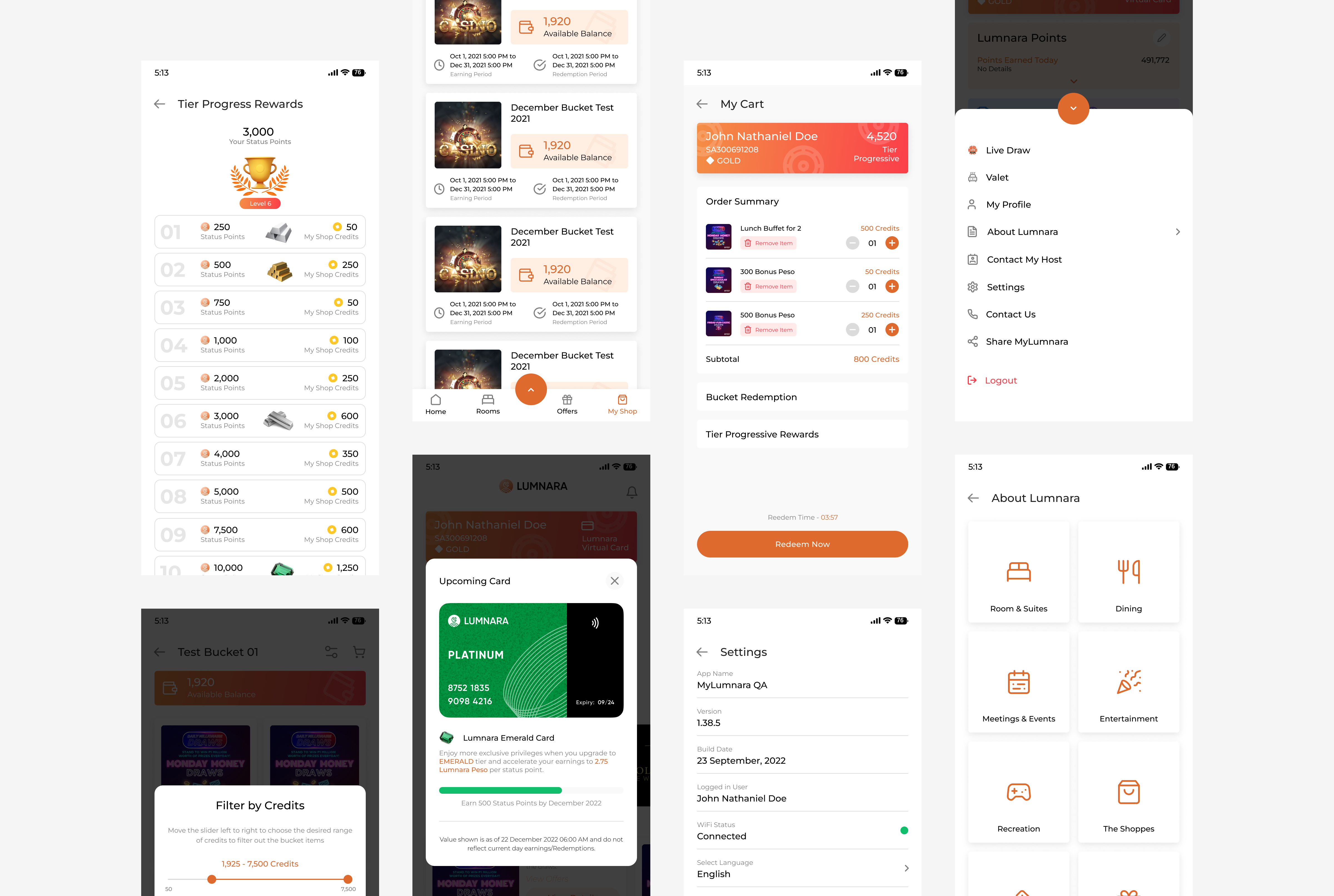 Mobile app screens bunch mockups 5