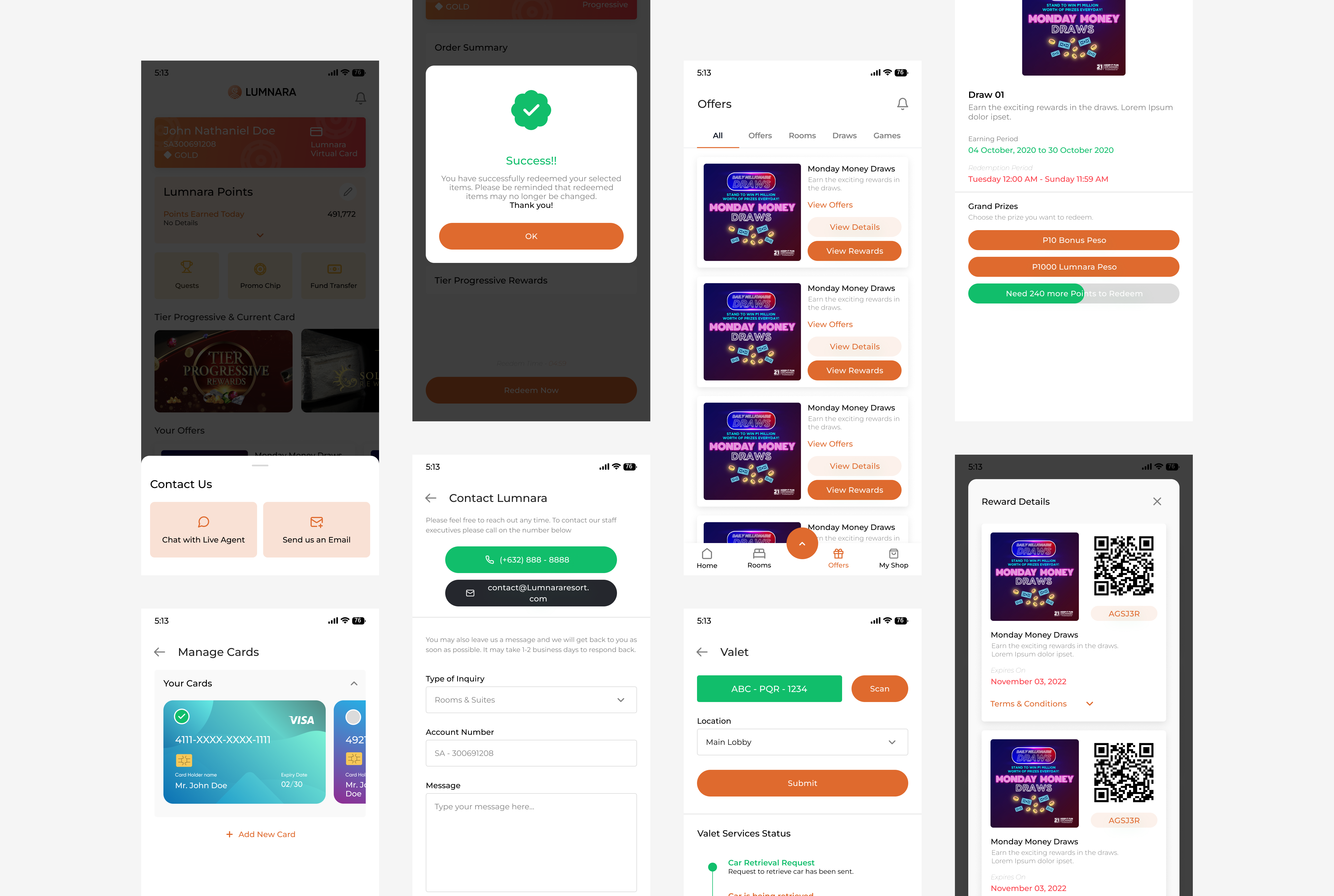Mobile app screens bunch mockups 6
