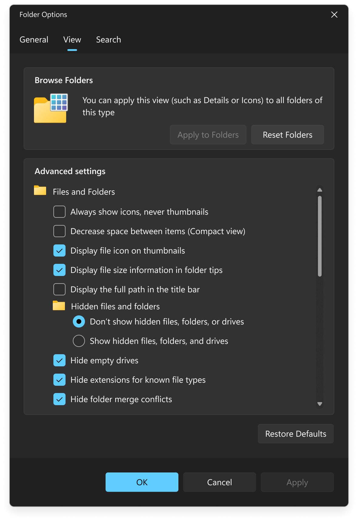 Microsoft UI changes for Dialogs